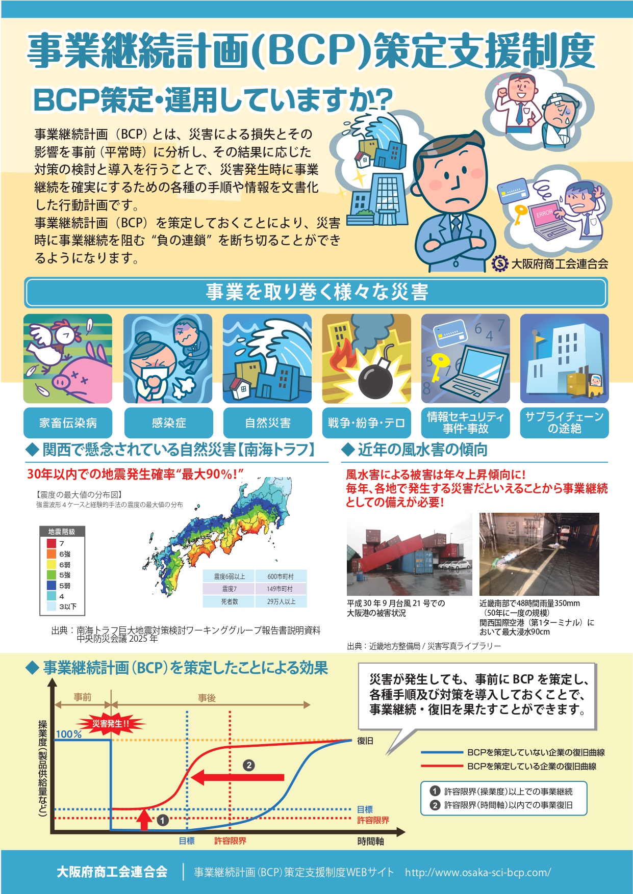 2026年度BCP策定支援制度チラシ 事業継続計画策定支援制度チラシ